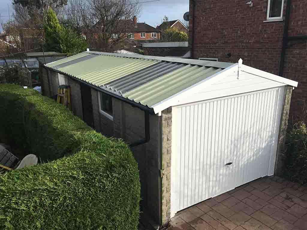 Garage Roof with Translucent Panels Garage Roof Replacement with Translucent Panels