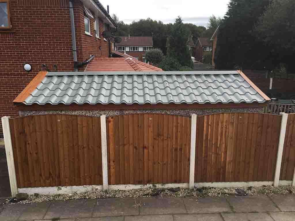 Tile Effect Corrugated Garage Roof | Danmarque Garages