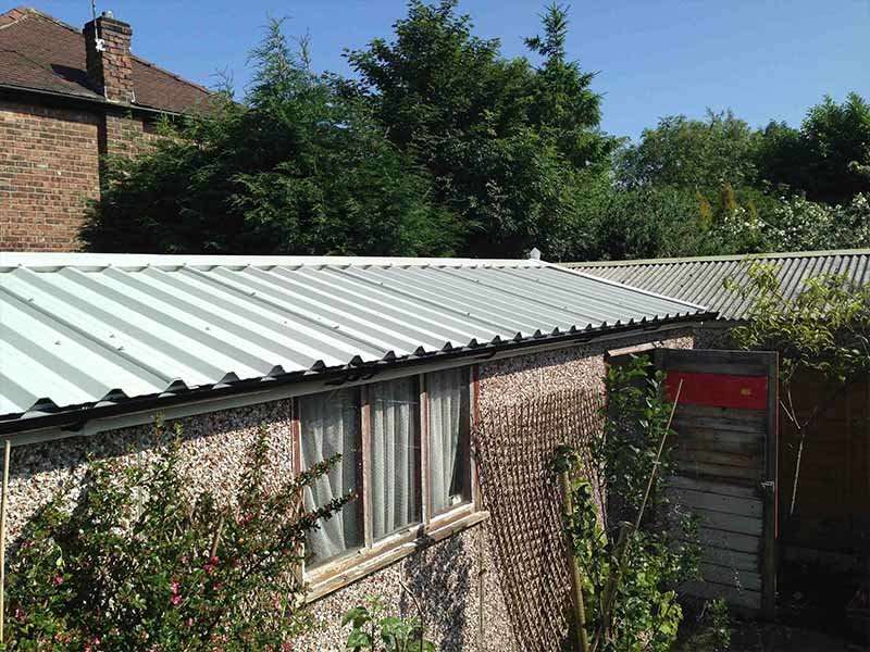 Goosewing Grey Apex Garage Roof Replacement | Danmarque Garages