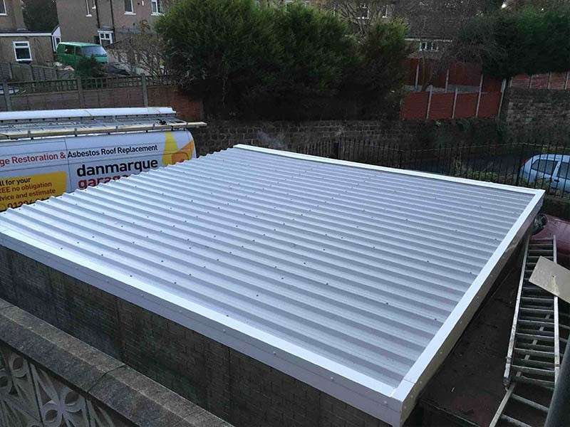 Large Garage Roof Replacement in Grey | Danmarque Garages