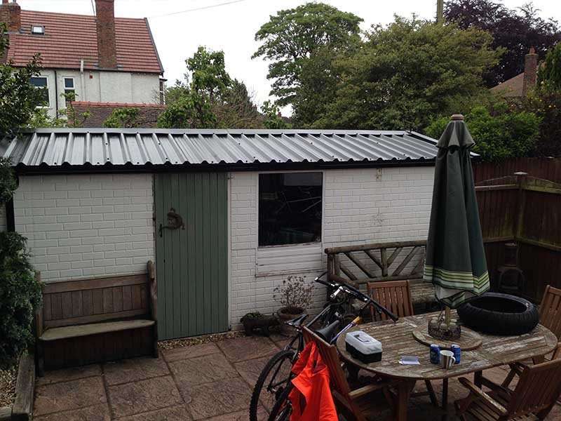 Brick Built Garage with New Roof | Danmarque Garages