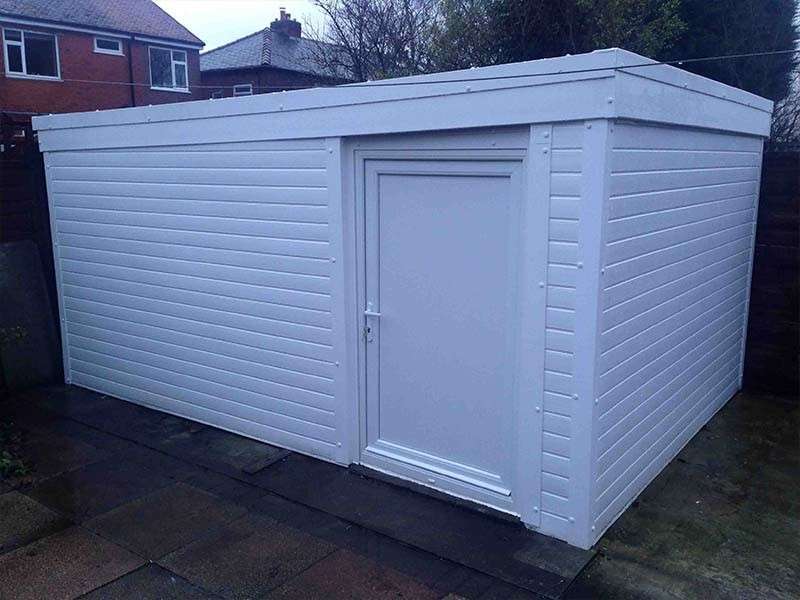 White Garage Cladding | Danmarque Garages