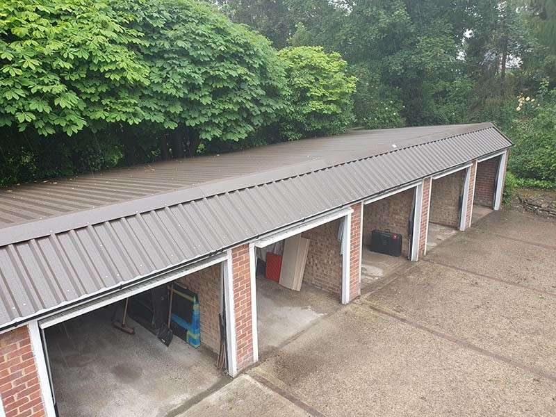 Bank of 5 Garages Refurbished | Danmarque Garages