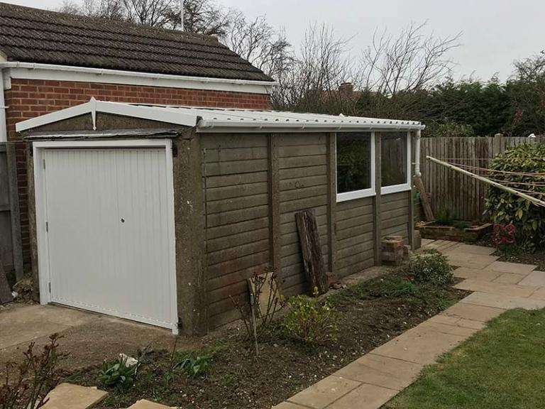 Concrete Sectional Garage Refurbishment Danmarque Garages