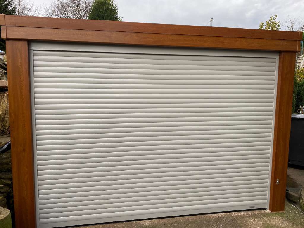 Roller Garage Door in Light Grey