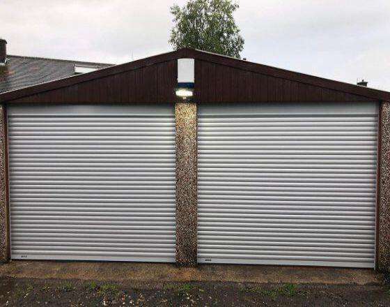 Light Grey Roller Garage Door | Danmarque Garages