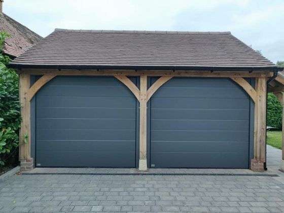 Anthracite Grey Roller Garage Door | Danmarque Garages