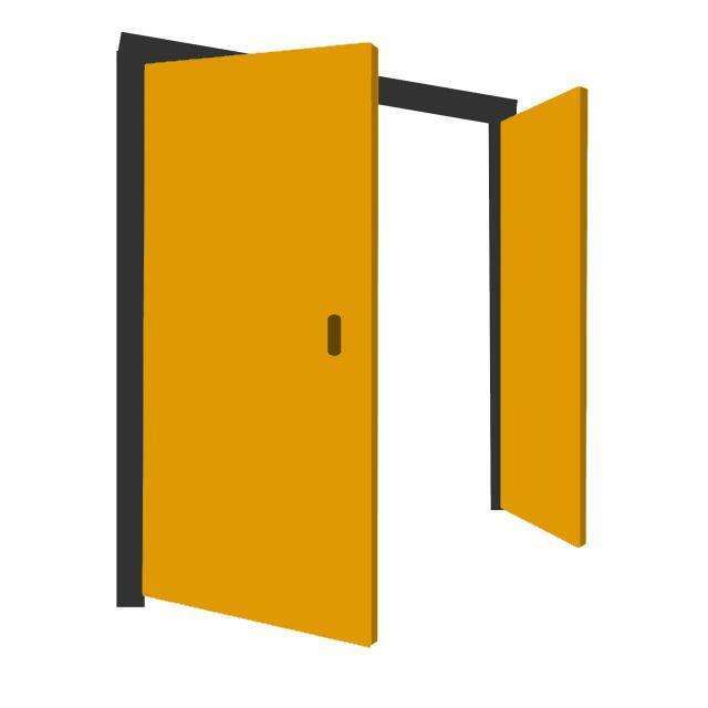 Side Hinged Garage Door Icon