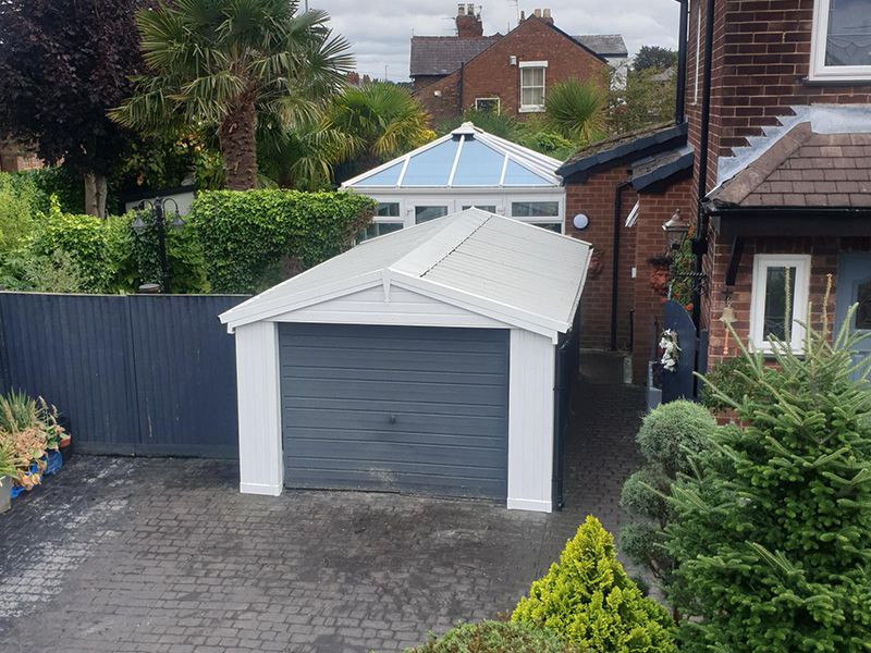 Roof and Cladding to Front of Garage | Danmarque Garages