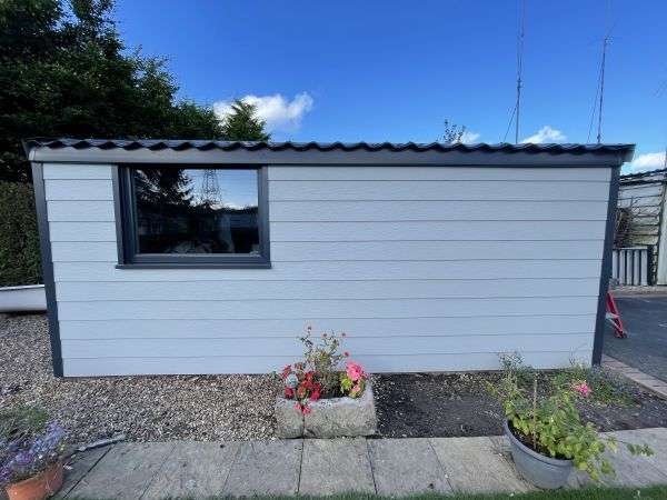 Exterior Garage Wall Cladding Exterior Garage Wall Cladding in Misty Grey
