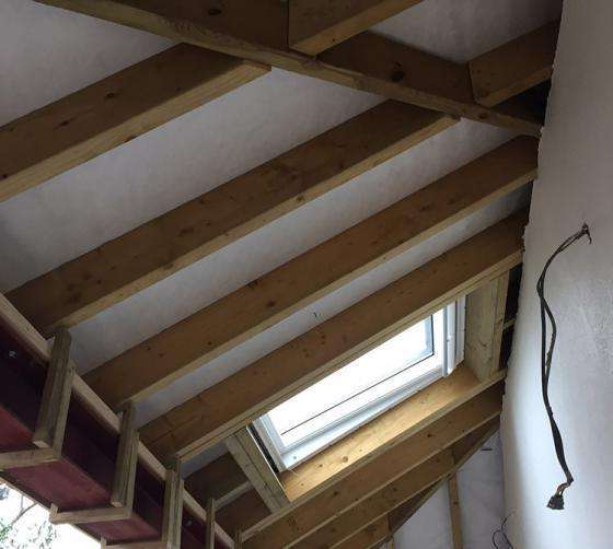 Garage Ceiling Cladding Before