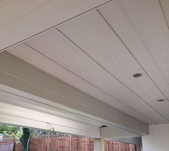 Garage Ceiling Indoor Cladded Garage Ceiling Cladding After