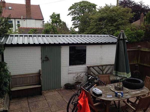 Asbestos Garage Roof Replacement on a Single Garage Asbestos Garage Roof Replacement