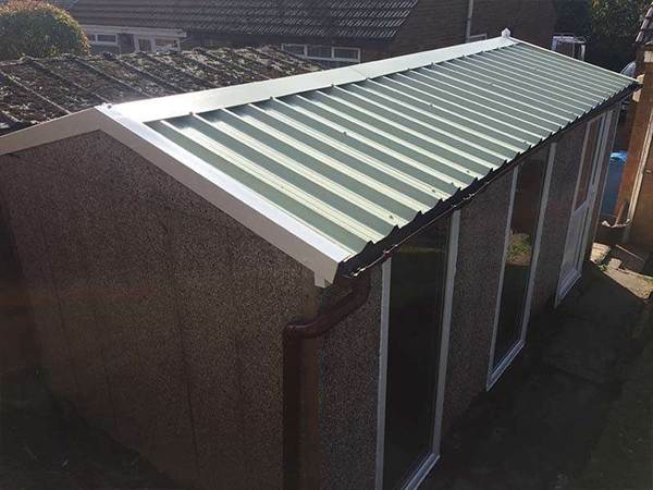 Garage Refurbishment with Full length Windows Converted Single Garage with Full Length Glass Windows
