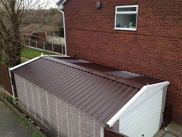 Single Apex Garage Roof Replacement Garage Roof Replacement on a Single Apex Garage