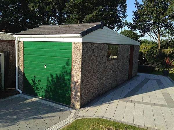 Tiled Front Garage Roof Conversion Conversion of a Single Flat Roof Garage Roof to a Tiled Front Garage Roof