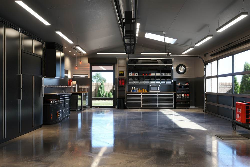 Garage Conversion with New Flooring and Storage Garage Conversion Ideas for UK Homeowners