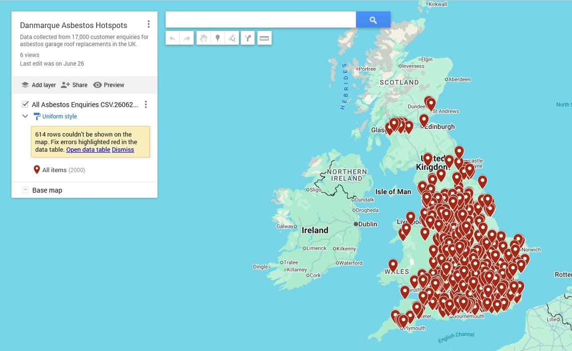 Asbestos Garage Roof Hotspots Asbestos Garage Roof UK Hotspots